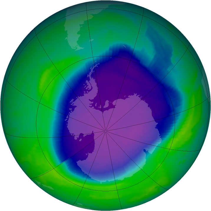 Ozone Map 1997-10-07